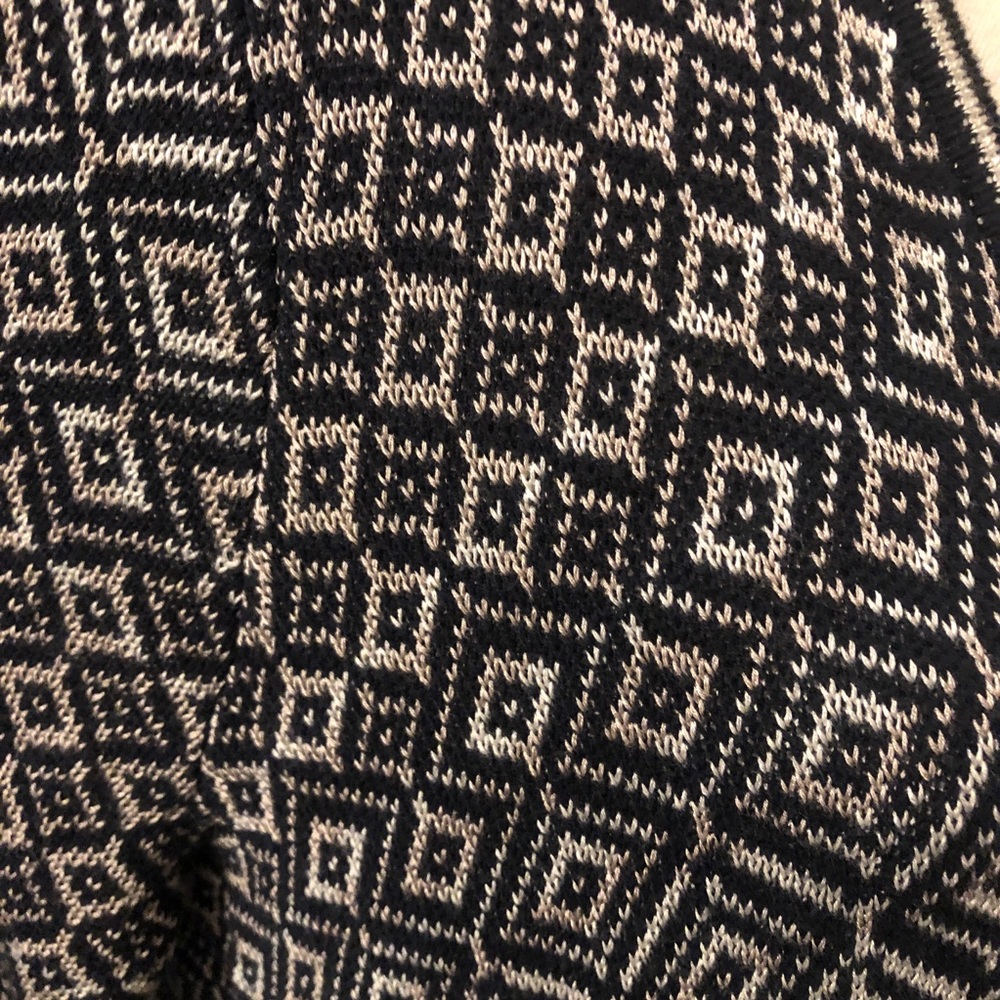 Euc Loft Patterned Silky Open Front Cardigan - image 3